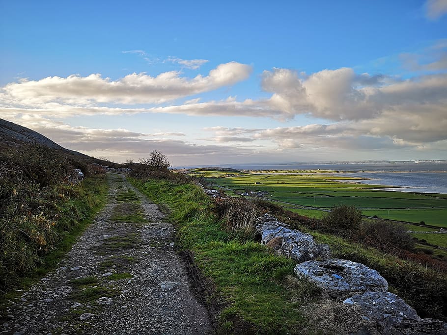 ireland, kinvarra, sky, cloud - sky, the way forward, scenics - nature HD wallpaper