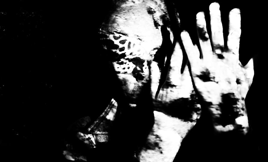face, hand, light, one person, human body part, close-up, human hand HD wallpaper