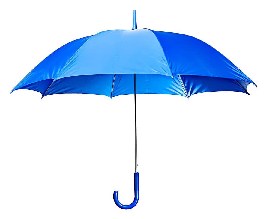 blue, umbrella, accessory, air, brolly, classic, climate, closeup, HD wallpaper