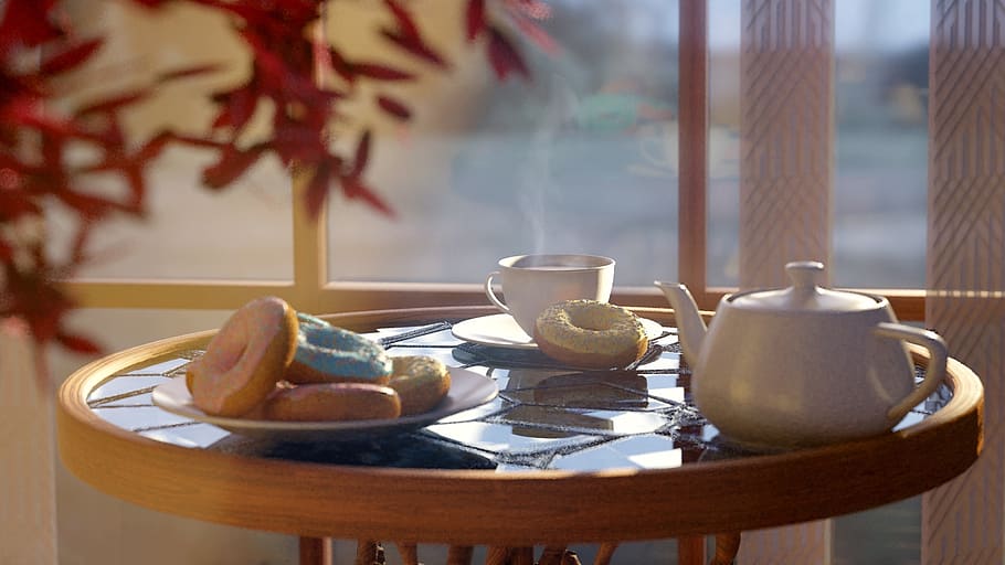 eating, breakfast, morning, the rays, in the morning, east HD wallpaper