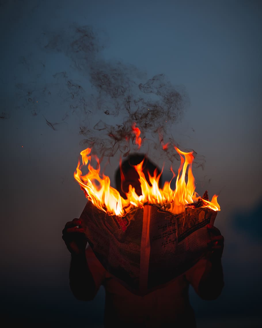 bonfire, heat - temperature, fire - natural phenomenon, burning HD wallpaper