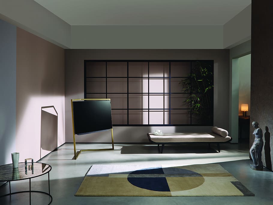 bild 9, interior design, tv, television, table, apartment, room HD wallpaper