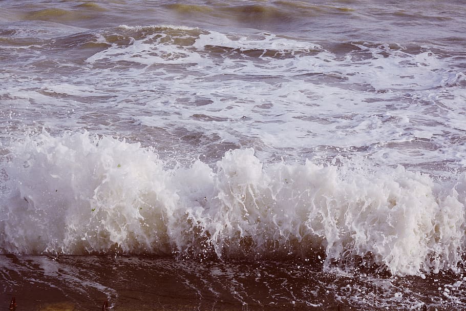 storm, background, vsco, nature, wallpaper, waves, sea, landscape HD wallpaper