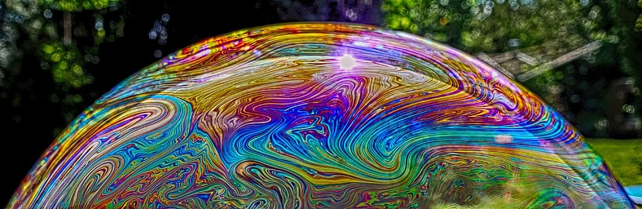 soap bubble, color, colorful, iridescent, kunterbunt, multi colored