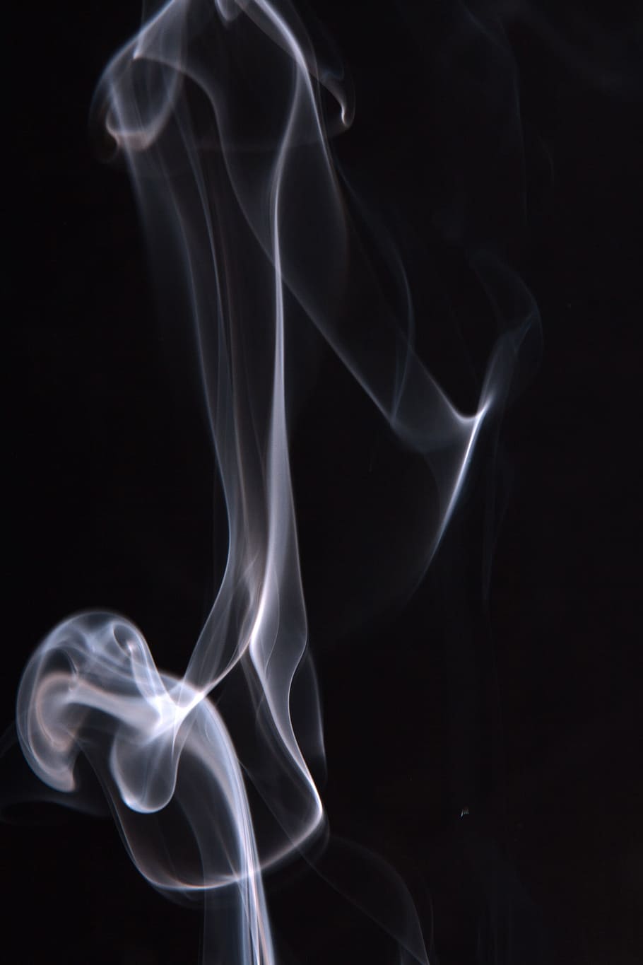smoke, background, black, white, graphic, hot, isolated, curve HD wallpaper