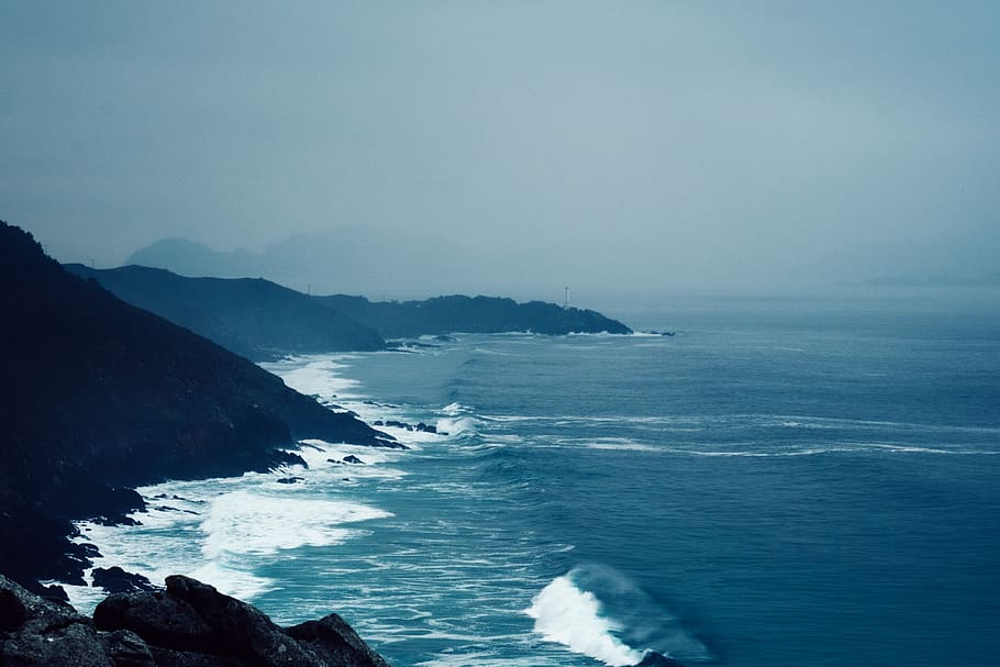 ocean waves, sea, beauty in nature, water, scenics - nature, sky HD wallpaper