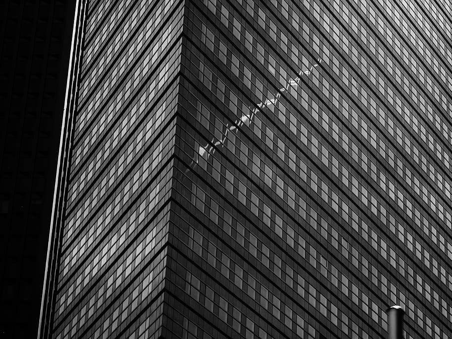 Grayscale Photo of Building, architectural design, architecture HD wallpaper