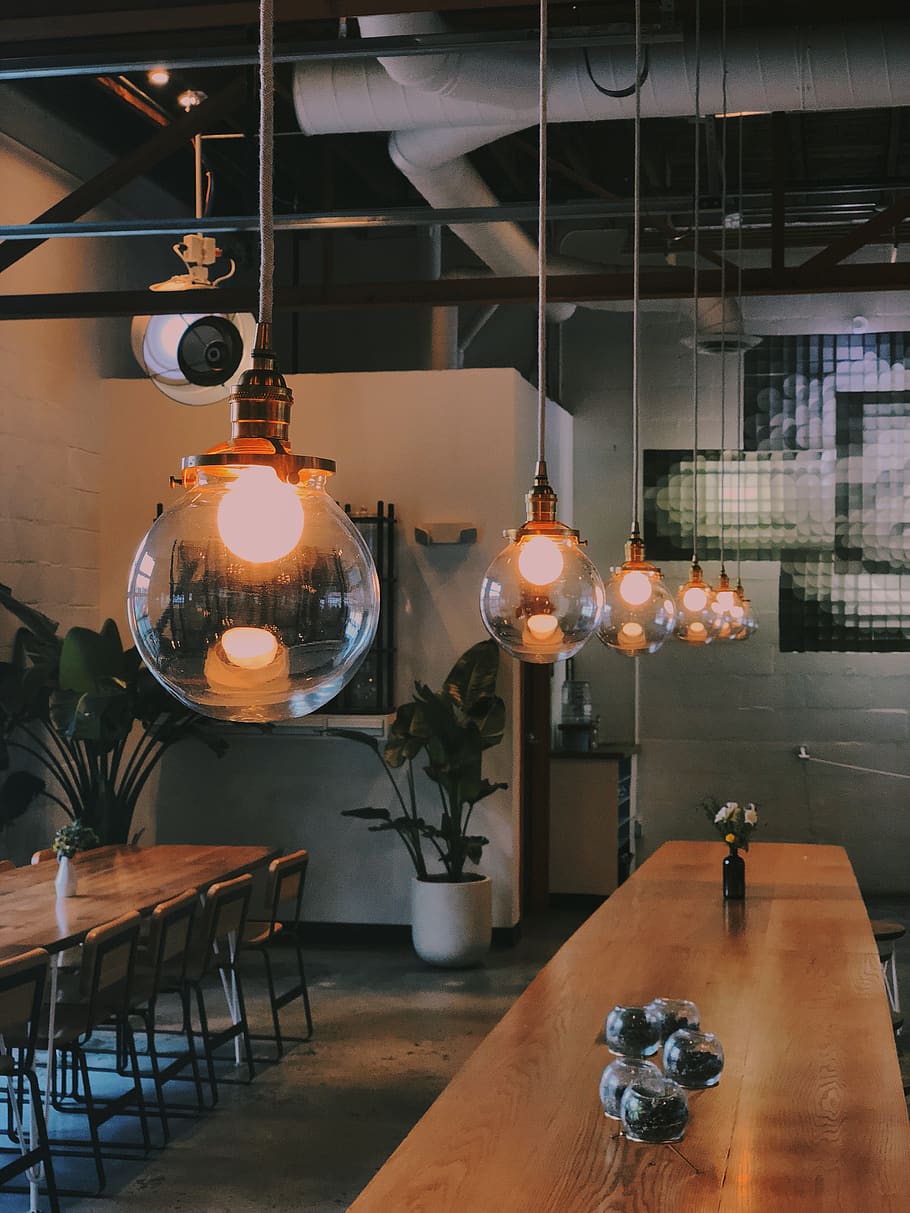 coffee, lighting equipment, illuminated, indoors, hanging, no people HD wallpaper