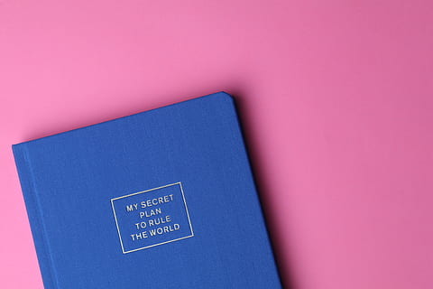 My Secret Plan to Rule the World Book, art, blank, blue, bright HD wallpaper