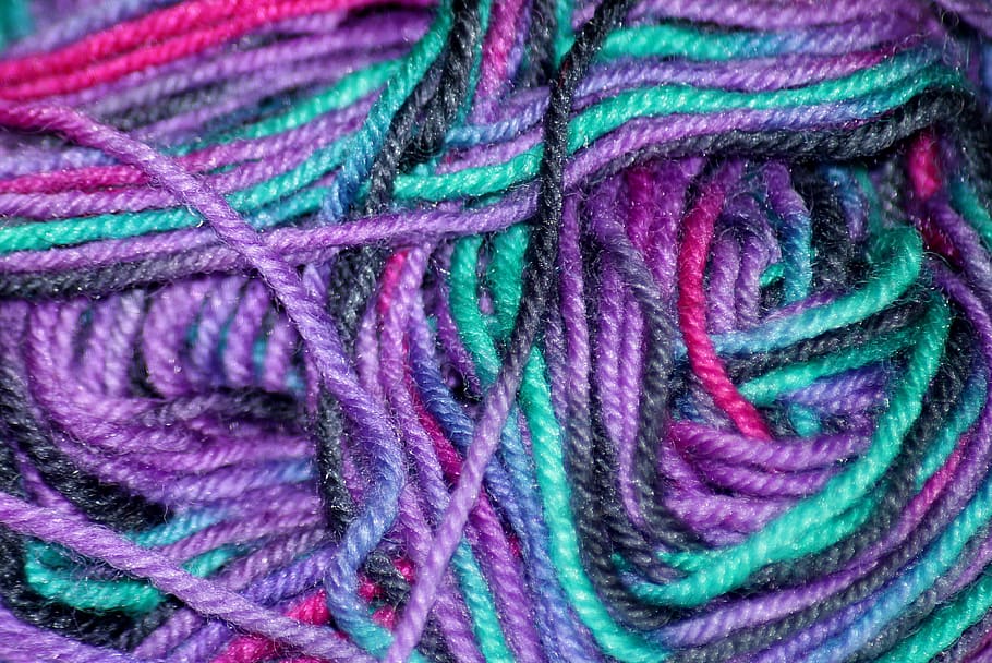 wool, yarn, handicraft, texture, tangled, colorful, the structure of the HD wallpaper