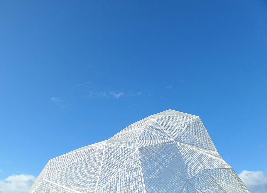 blue, sky, nature, copy space, architecture, low angle view HD wallpaper