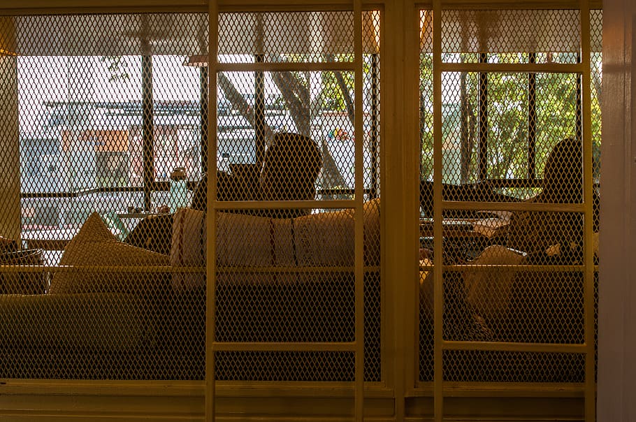 man sitting on sofa, architecture, window, indoors, no people HD wallpaper