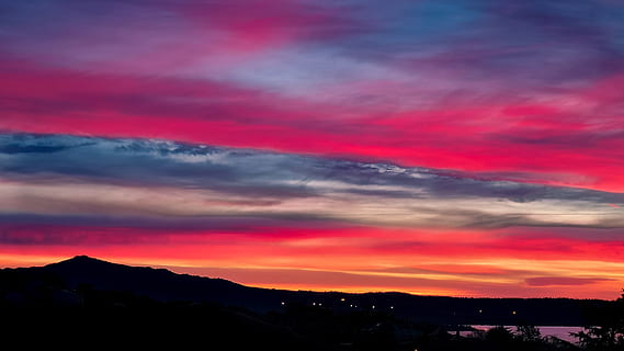sky, colors, clouds, landscape, dawn, manzanares el real, cloud - sky HD wallpaper