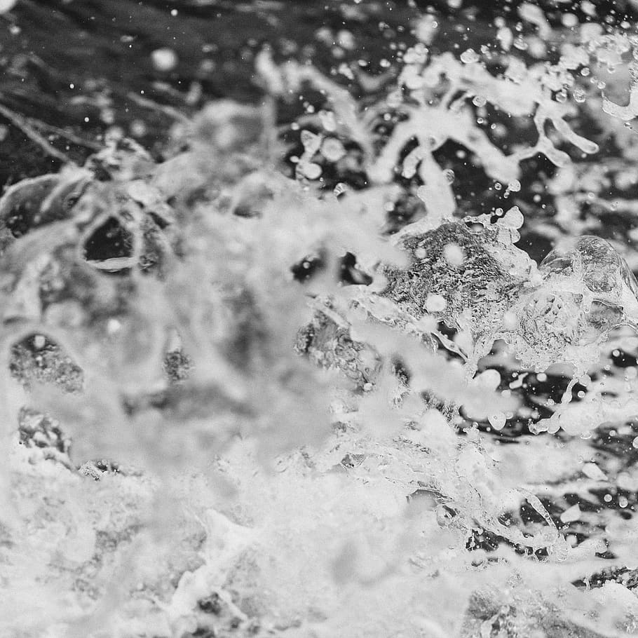 water, splash, waves, high speed, ocean, snow, winter, cold temperature HD wallpaper