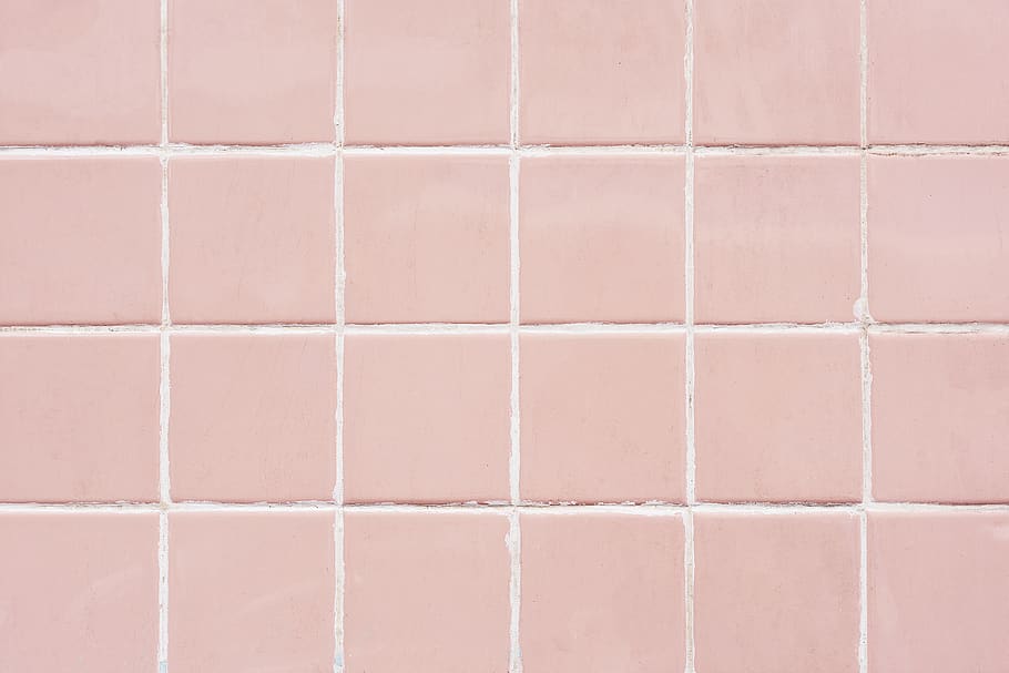 Pink Tiles, attractive, backdrop, background, brick, cement, color HD wallpaper