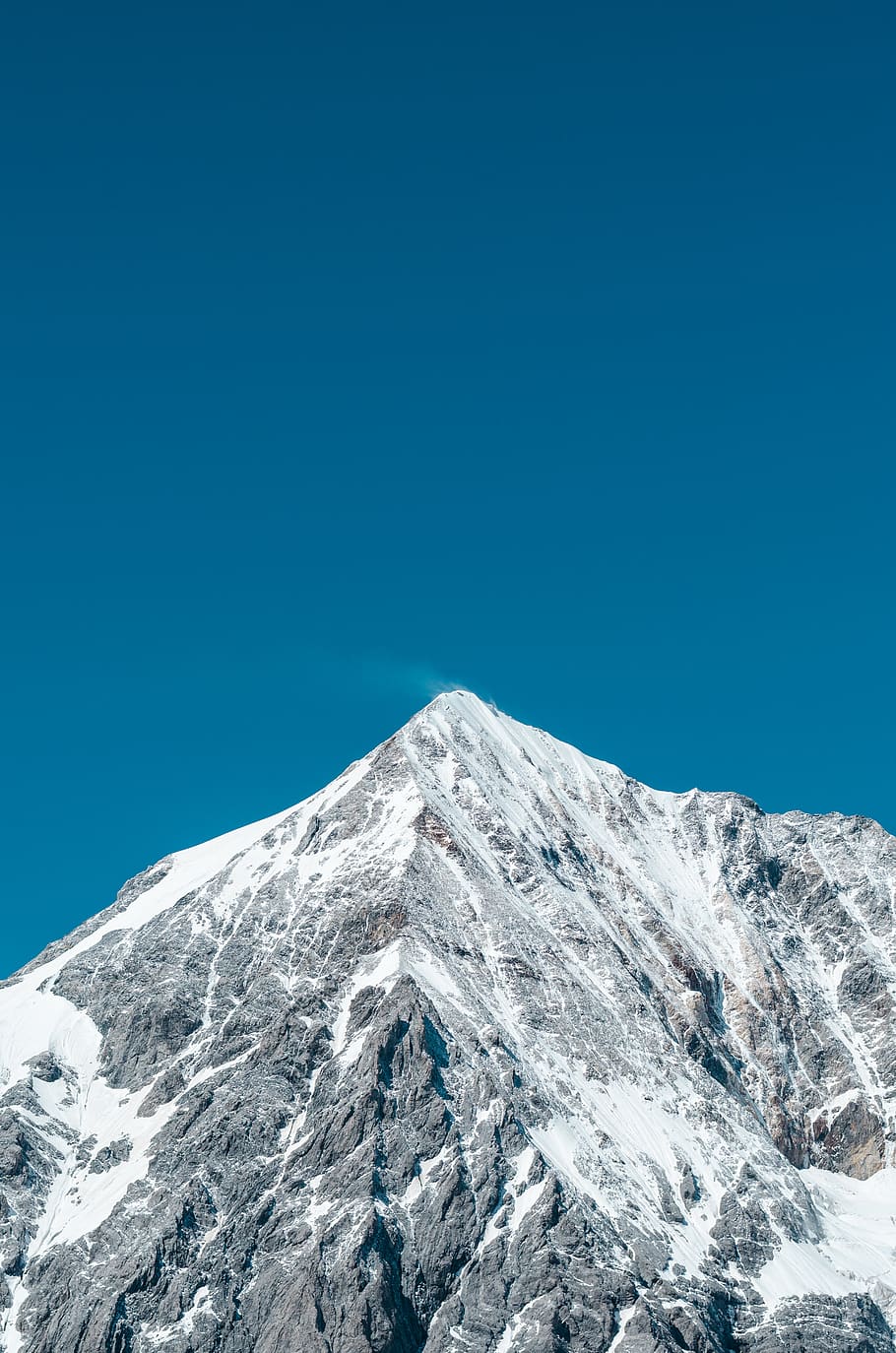 snow covered mountain during daytime, cold temperature, winter HD wallpaper