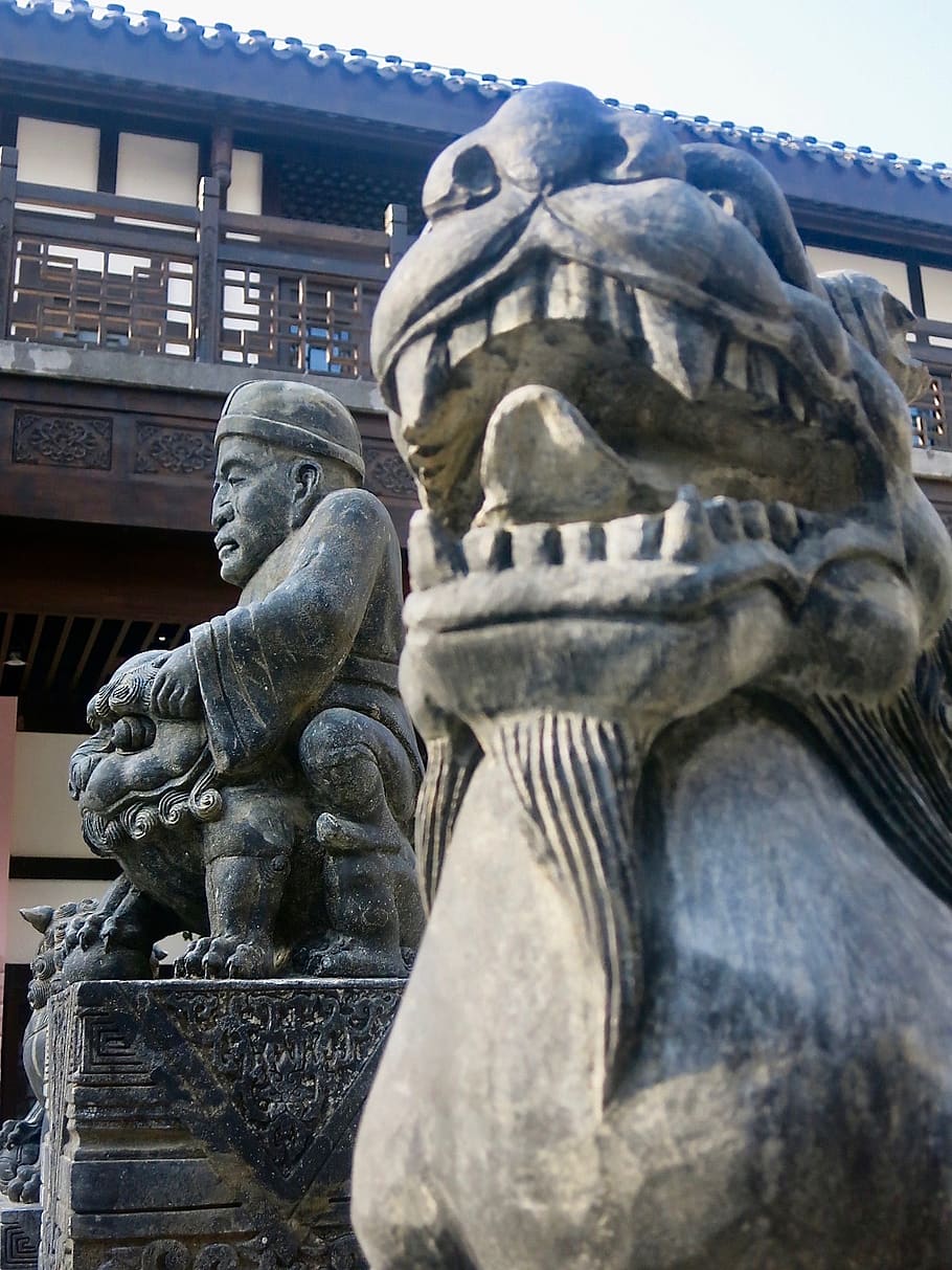 china, chongqing, sculpture, art and craft, statue, representation, HD wallpaper