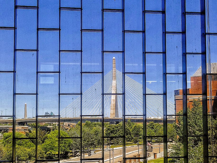 united states, boston, bridge, sky, boxes, architecture, built structure HD wallpaper