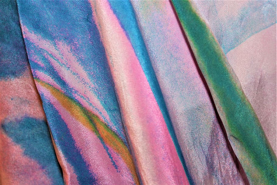 pink blue green textile, material, fabric, arrange, light, summer HD wallpaper