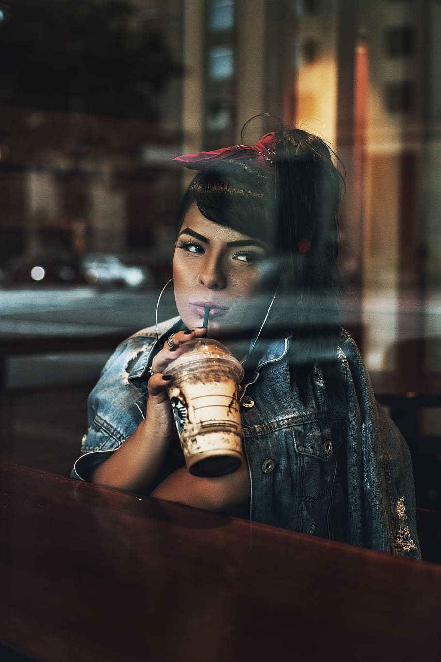 Woman Holding Clear Disposable Cup, beverage, blur, drink, evening HD wallpaper