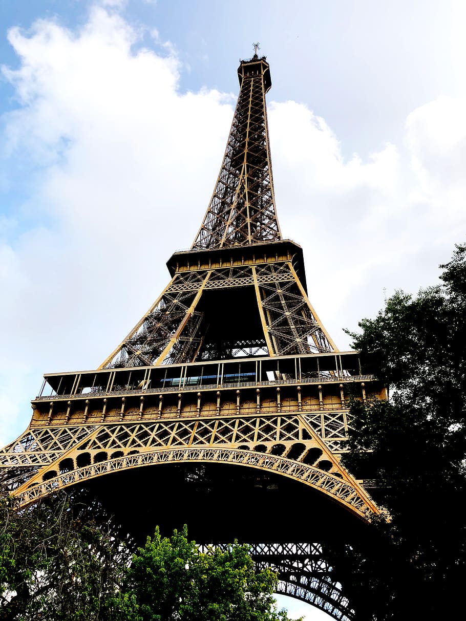france, paris, architecture, built structure, tower, sky, cloud - sky HD wallpaper