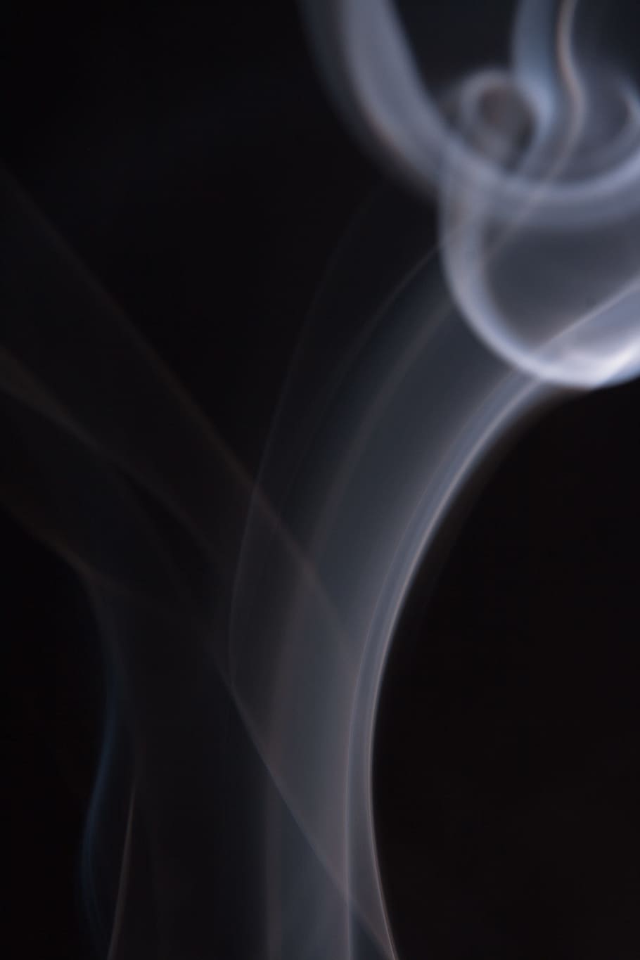 smoke, abstract, shapes, black, texture, background, fog, effect, HD wallpaper