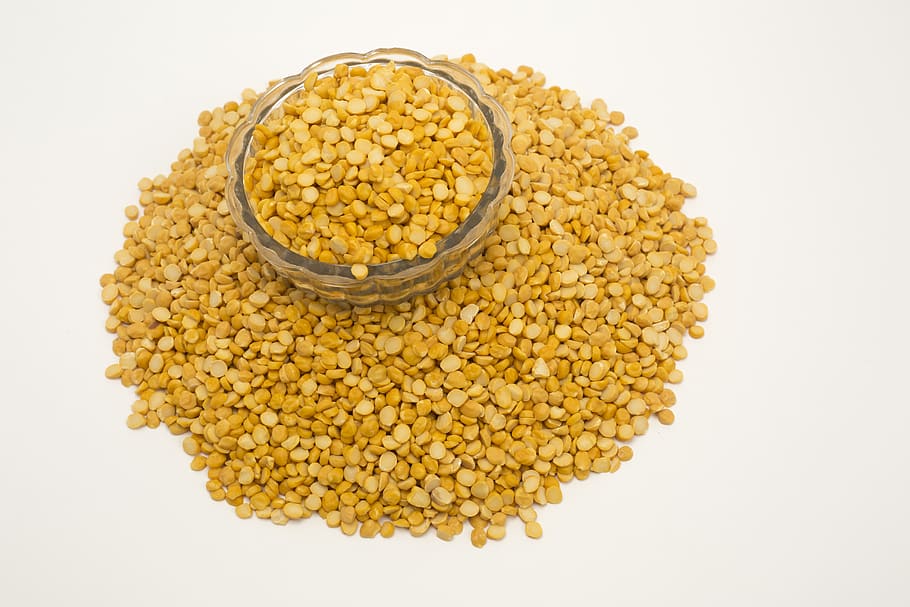yellow, split, beans, pile, dry, eating, food, group, healthy HD wallpaper