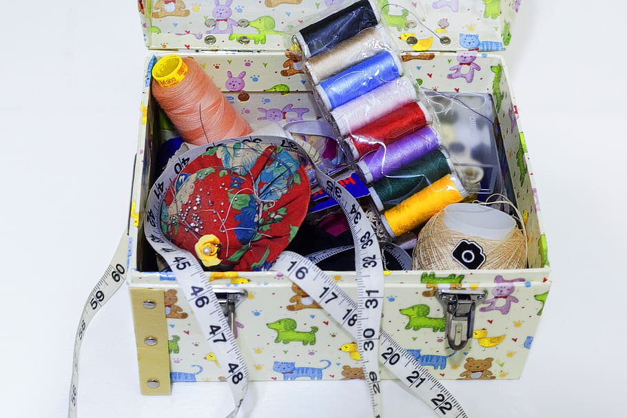 assorted-color thread lot, multi colored, still life, indoors HD wallpaper