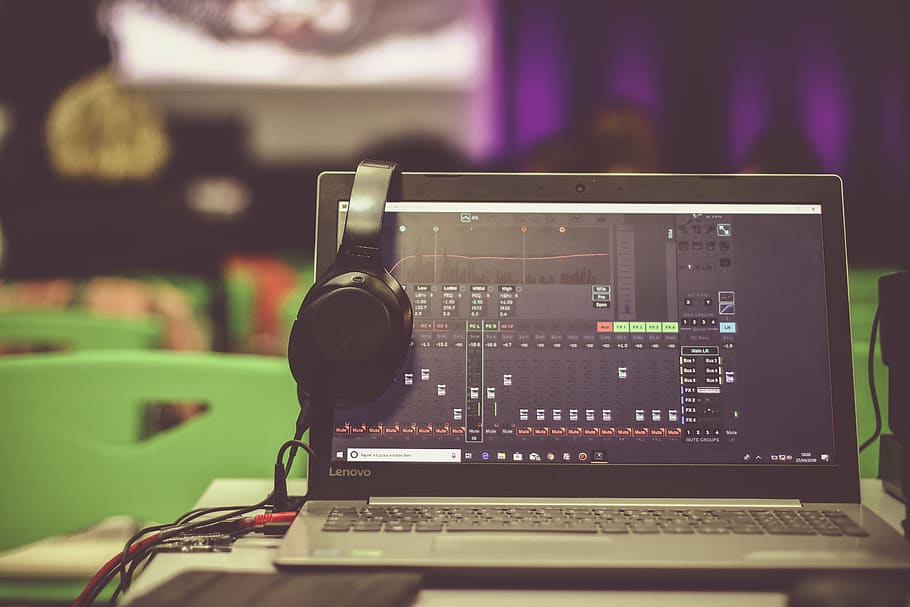 technology, communication, computer, music, focus on foreground HD wallpaper
