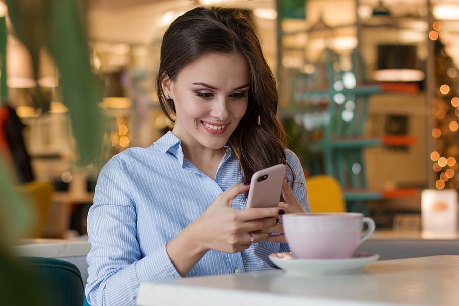 woman, grown up, within, people, coffee, portrait, restaurant