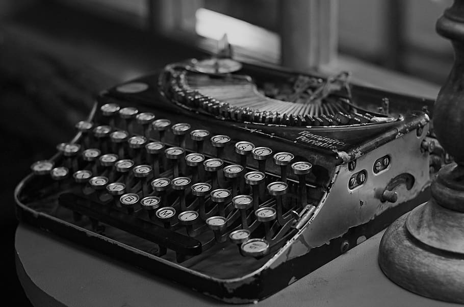HD wallpaper: typewriter, old, bandw