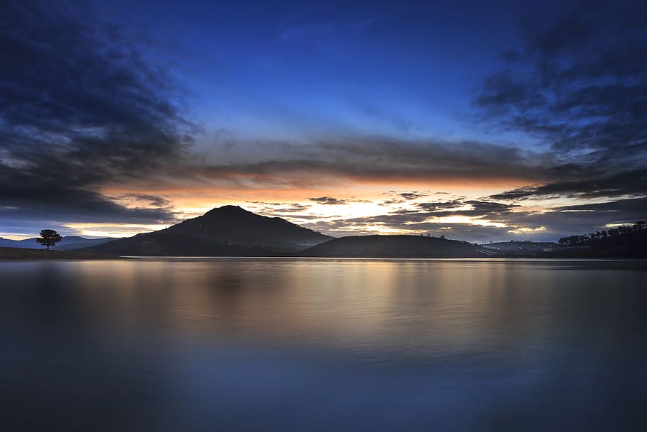 Long Exposure Photography Body of Water, beach, clouds, cloudscape HD wallpaper