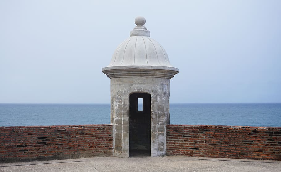 puerto rico, san juan, old san juan, wall, sea, fort, ocean