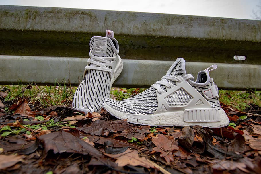 adidas, nmd, shoes, white, sneaker, forest, adidas nmd xr1 pk, HD wallpaper