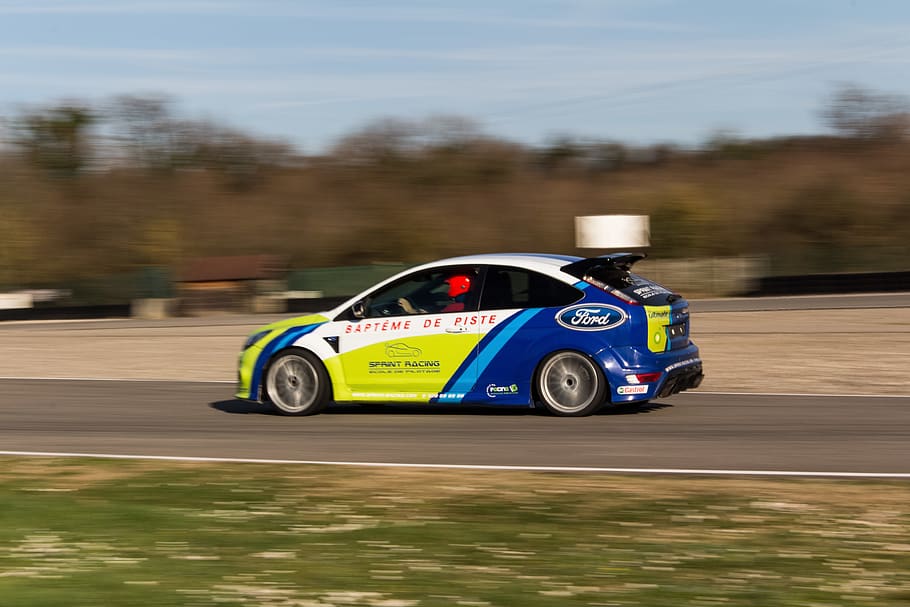 ford, focus, rs, speed, car, mode of transportation, motion HD wallpaper