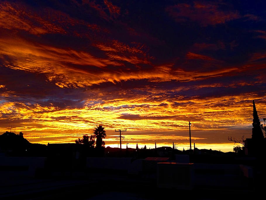 mexico, chihuahua, sunset, cloud - sky, architecture, silhouette HD wallpaper