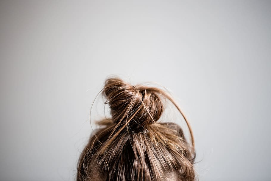 Hair In Messy Bun Photo, Beauty, Haircut, one person, hairstyle, HD wallpaper