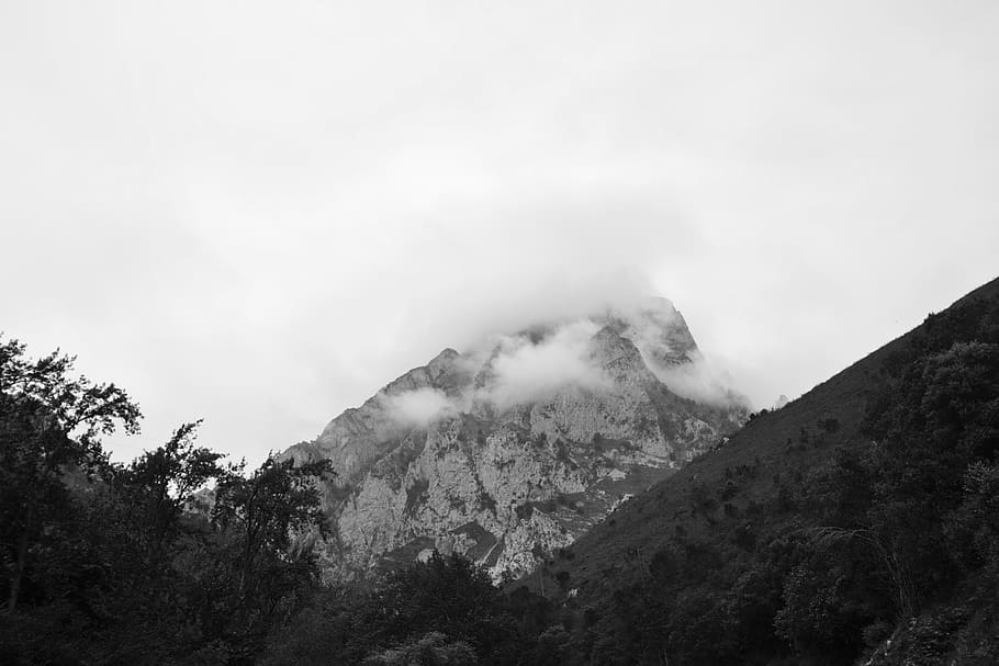 spain, asturias, mountain, sky, scenics - nature, tranquil scene HD wallpaper