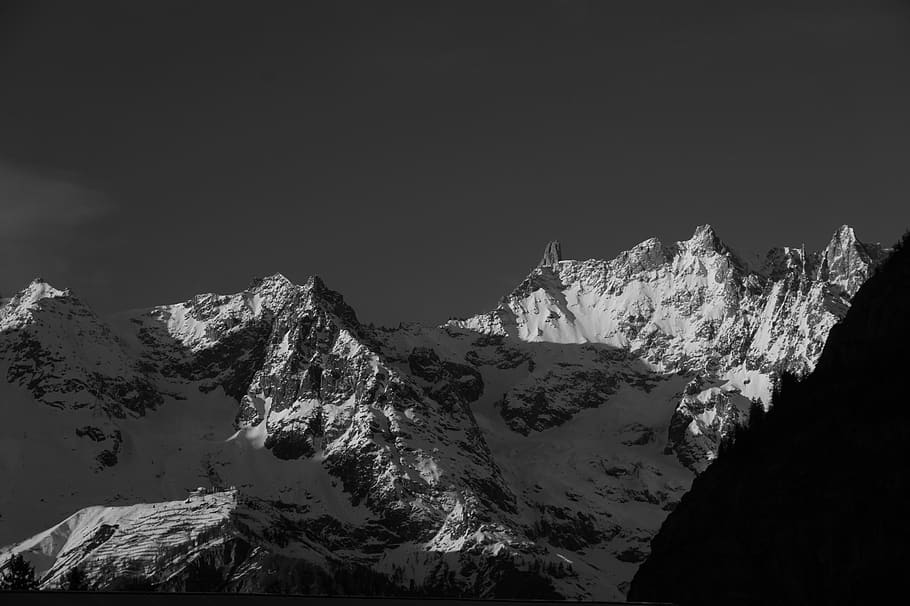 icy mountain scenry, outdoors, nature, mountain range, peak, ice HD wallpaper