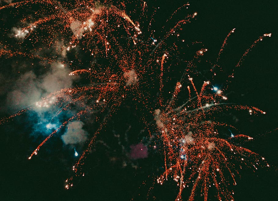 new year, firework, christmas, firework display, celebration HD wallpaper