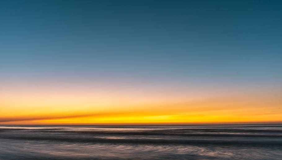 Sea Waves during Golden Hour, beach, beach view, bright, calm HD wallpaper