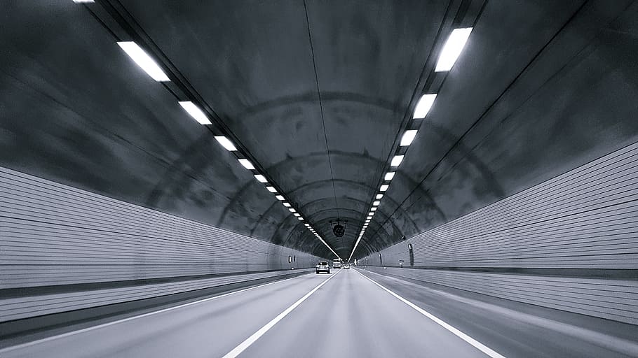 time lapse photography of vehicle under tunnel, light, car, road HD wallpaper