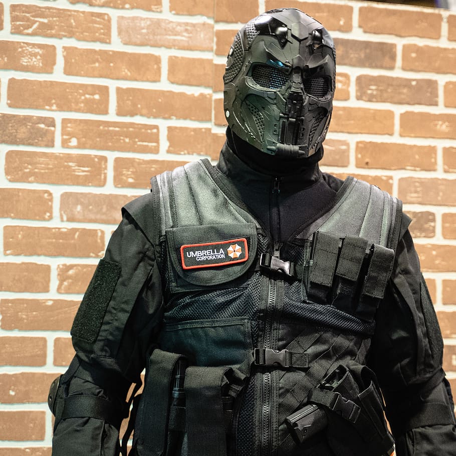 brick, human, person, helmet, clothing, apparel, people, police HD wallpaper