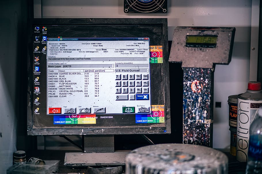 Flat Screen Monitor Displaying Calculator Application, check HD wallpaper