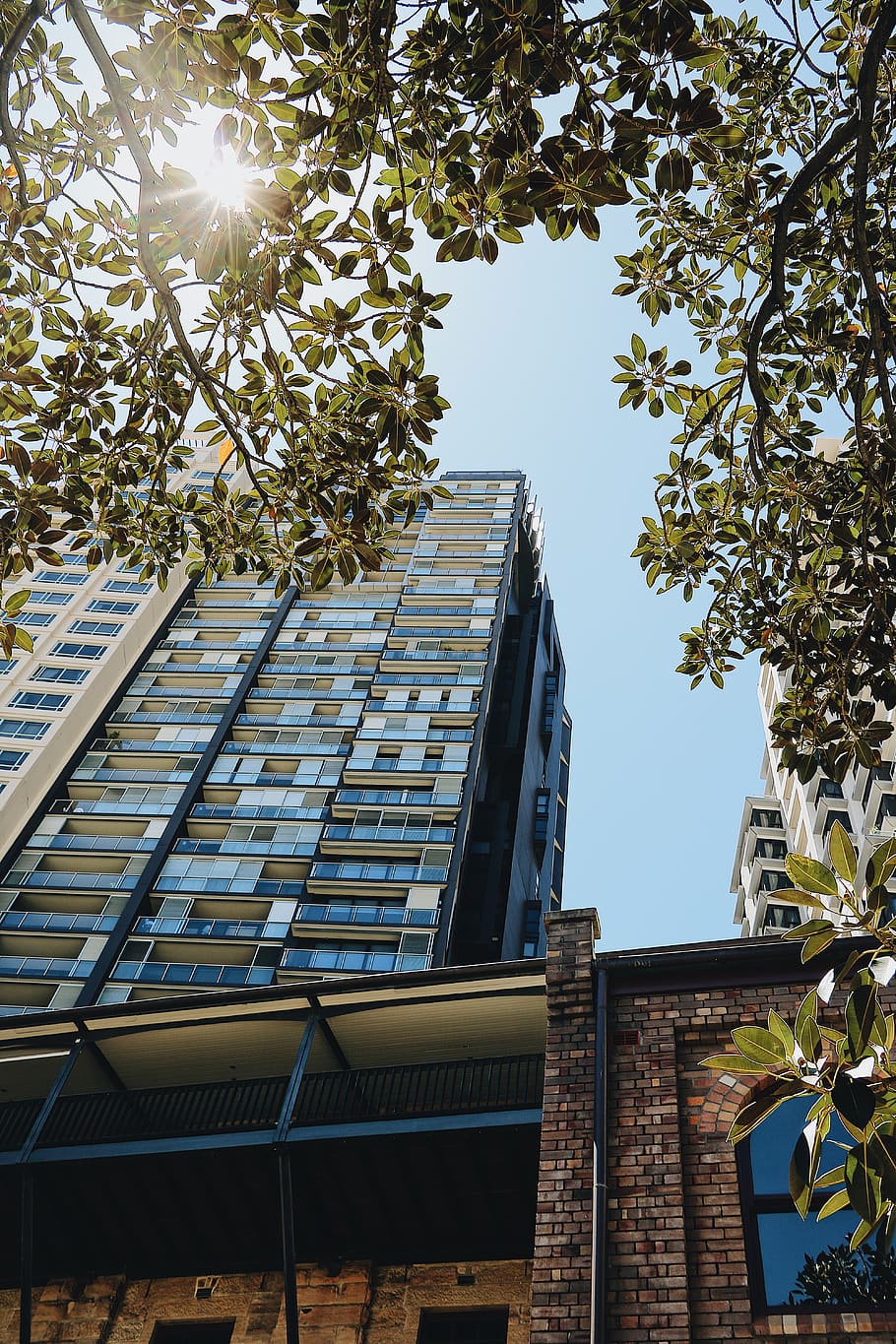 australia, barangaroo, architecture, low angle view, building exterior HD wallpaper