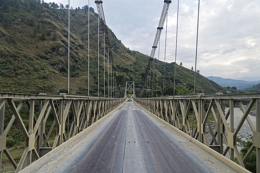 colombia, pedregal in inzá, departamento cauca, travel, bridge