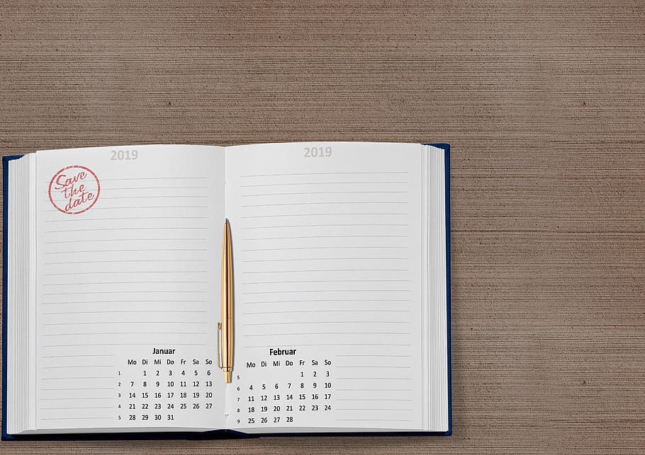 Hd Wallpaper Calendar Book 2019 Date January February Week Images, Photos, Reviews