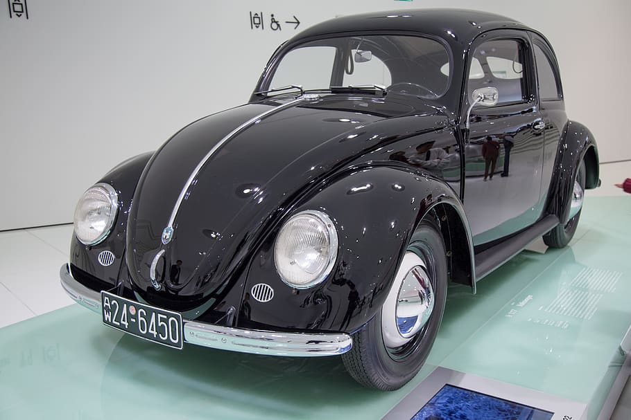 black Volkswagen Beetle, transportation, car, automobile, vehicle HD wallpaper