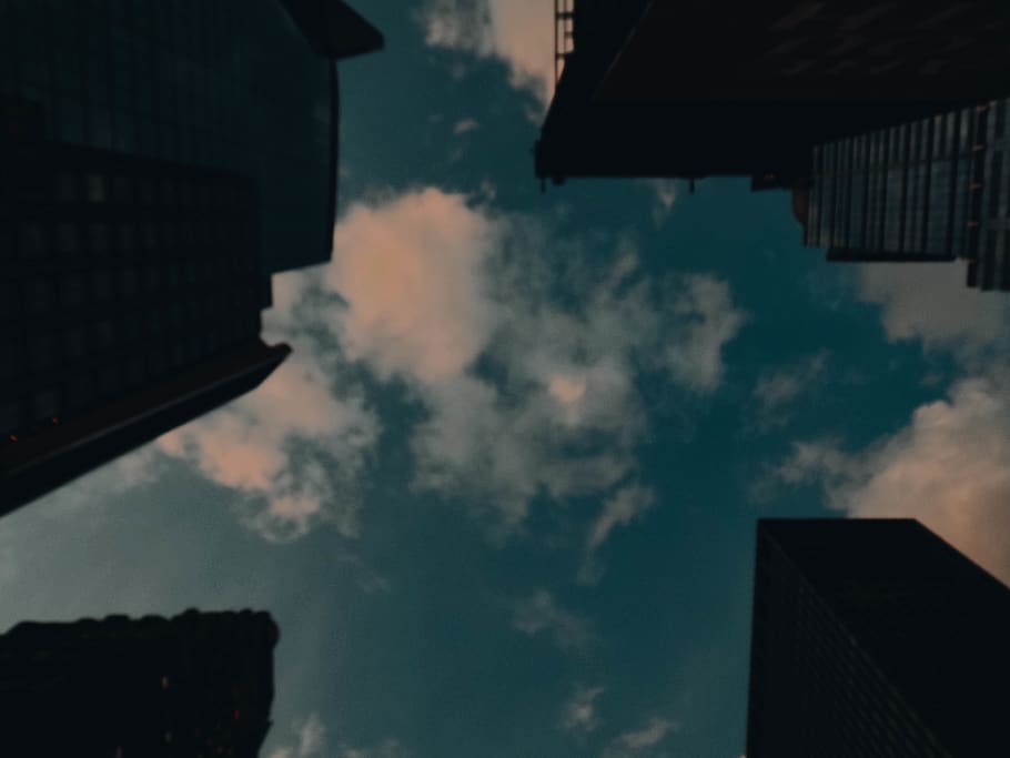nube, sky, white, blanco, edificio, city, ciudad, blue, azul HD wallpaper