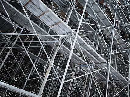 ray metal scafoldings, construction, scaffolding, sapporo, ōdōri street HD wallpaper